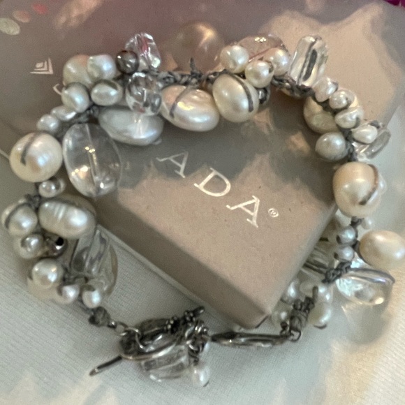 Silpada Pearl ‘EFFERVESCENCE’ Sterling Silver Bracelet B2180 - Picture 10 of 15